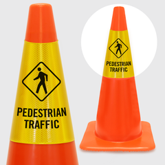 pedestrian traffic cones