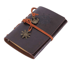 Leather writing journal for boaters
