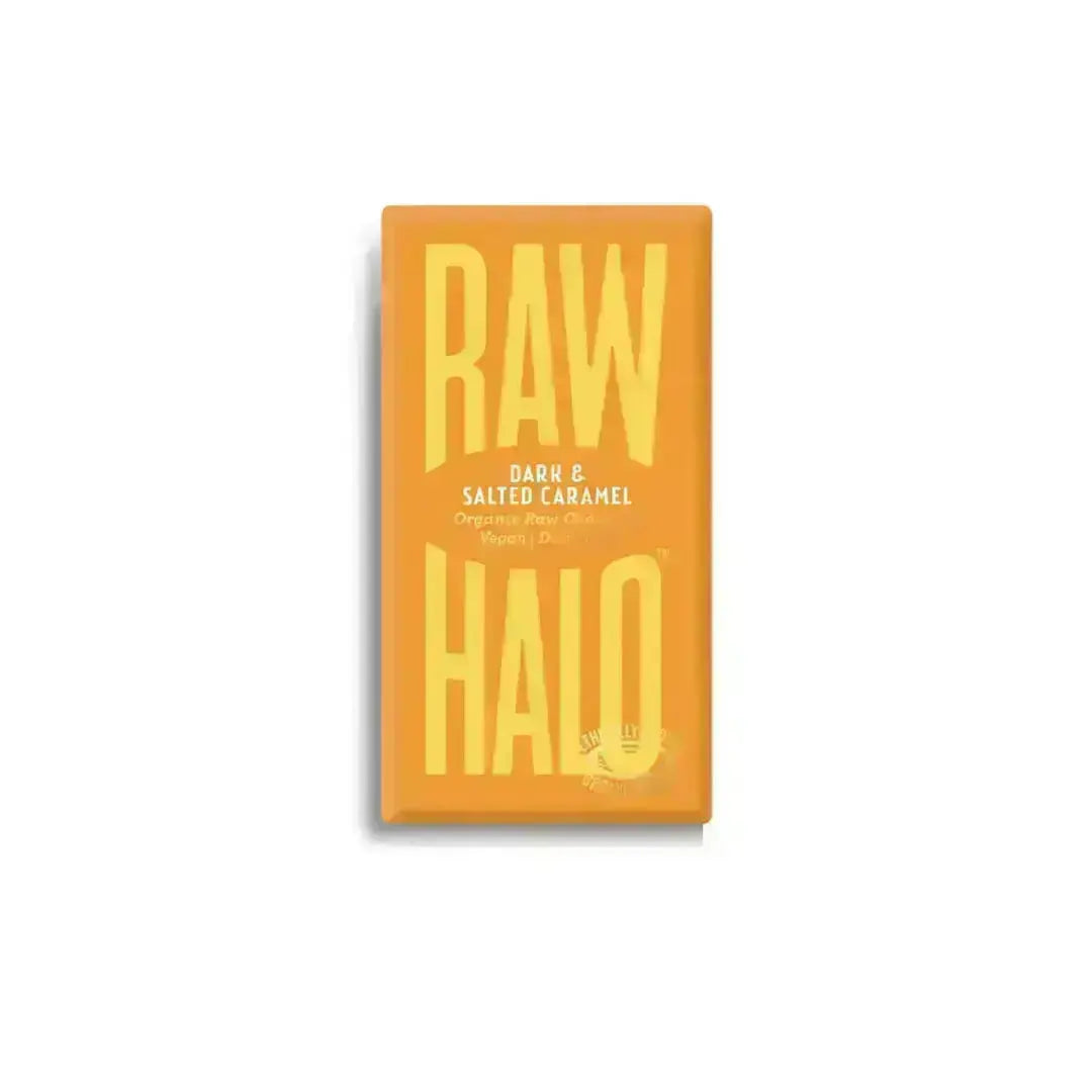 Raw Halo Dark & Salted Caramel Chocolate Bar
