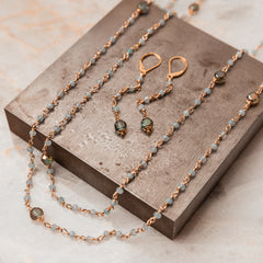 elegant and versatile beaded gemstone necklace