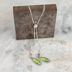 adjustable unique silver necklace