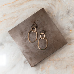 gold and silver hoop earrings