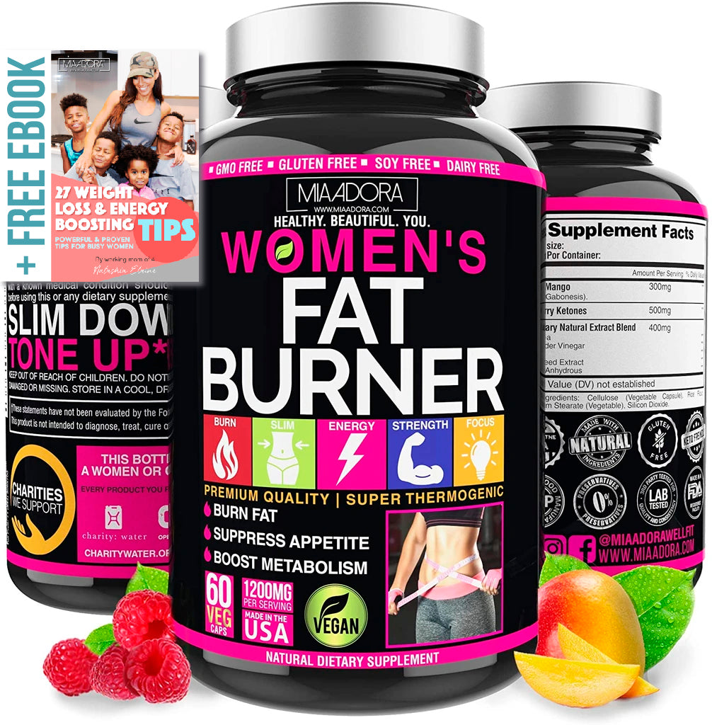 Natural Fat Burner & Energy Supplement for Women with Apple Cider Vine