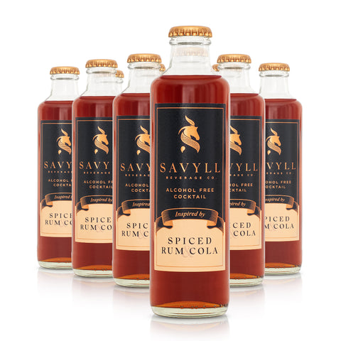 Savyll Alcohol-Free Spiced Rum & Cola, 12 x 250ml