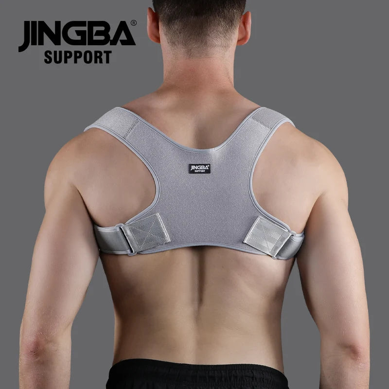 JINGBA Unisex Upper Back Posture Corrector Hunchback Straightener Shoulder Brace  Support – Brace & Belts