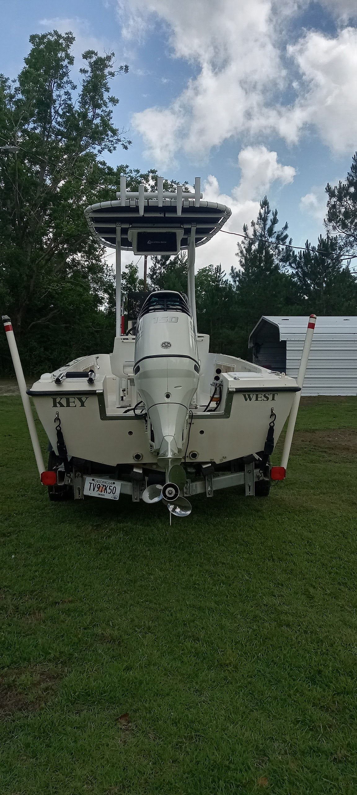 t top for 2004 Key West center console boat