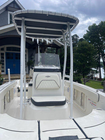 2020 Stingray 186 Center Console Boat w/ White Powder-Coated Pro 600 Heavy-Duty T-Top and 5 Rod Holder