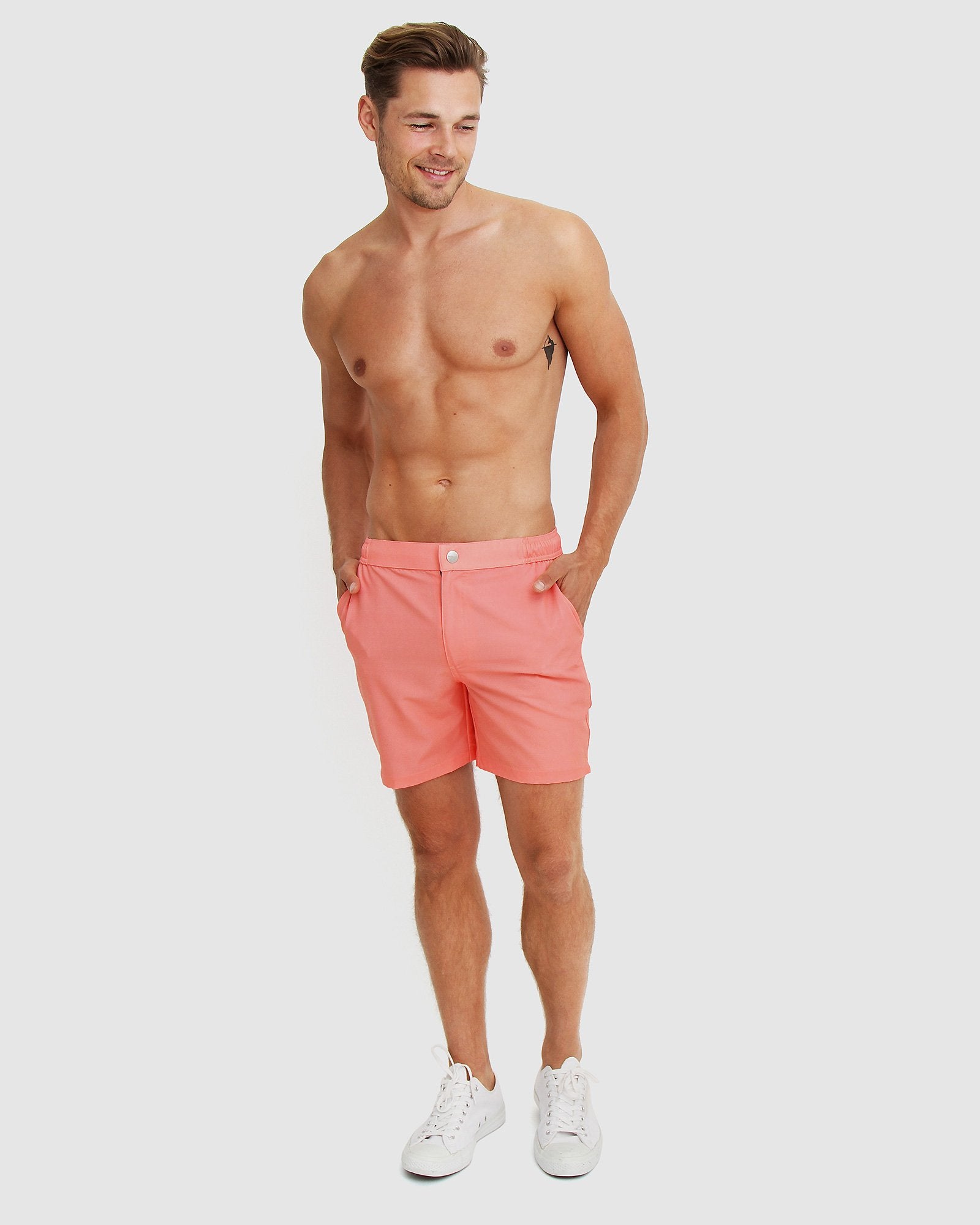 men in swimming shorts