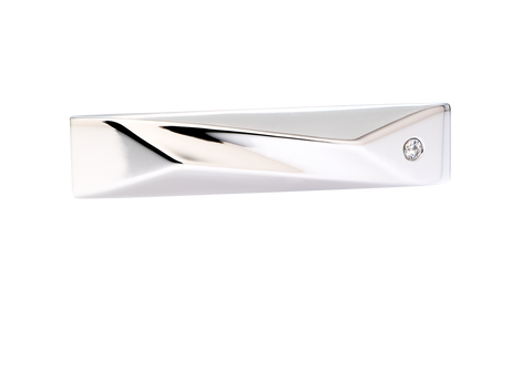 titanium plated sterling silver tie bar