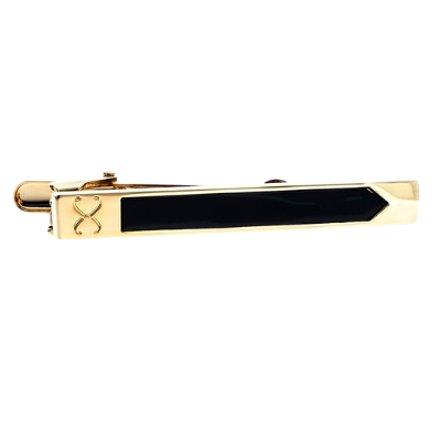 black and gold tie bar