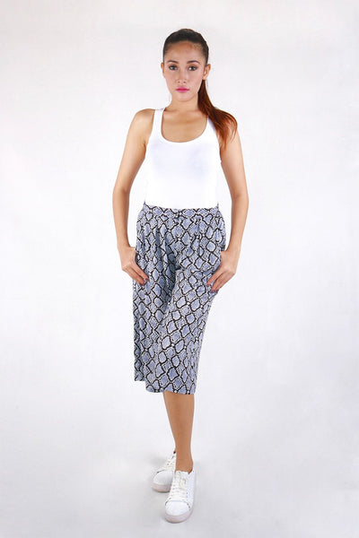 The Wallflowers Culotte Snakeskin