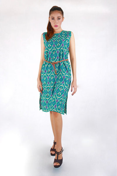 Banded Dress Baby Green