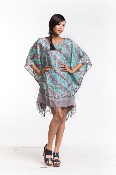 Fringe Kaftan – Ocean Mirror