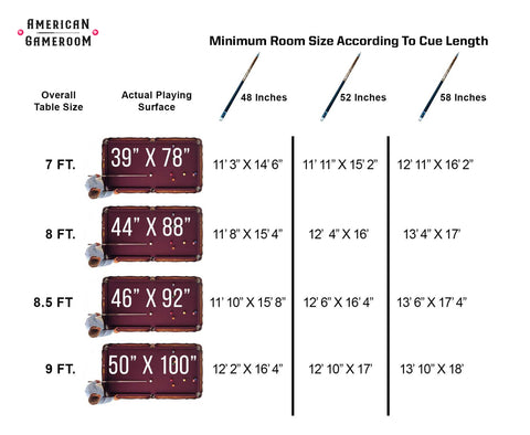 Your Ultimate Pool Table Size Guide