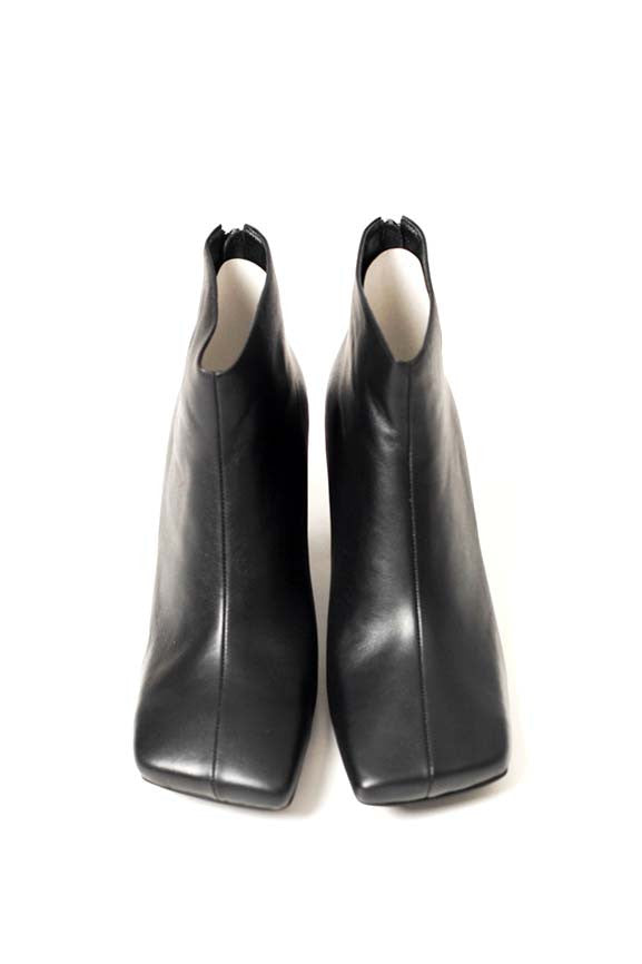 Square Toe Ankle Boot - Black — CLASH