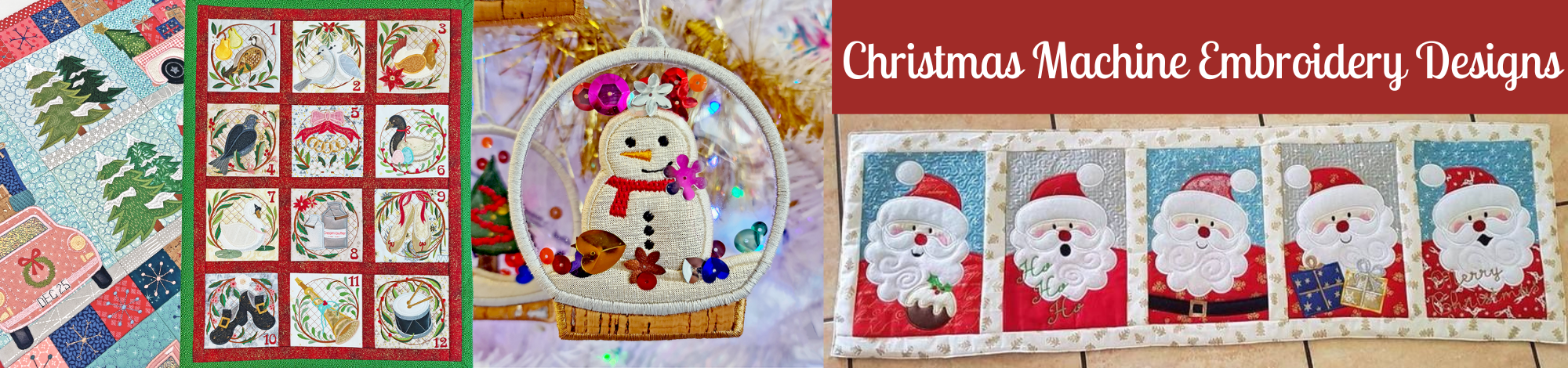 Christmas Machine Embroidery Designs, in the hoop Christmas designs. Christmas embroidery designs