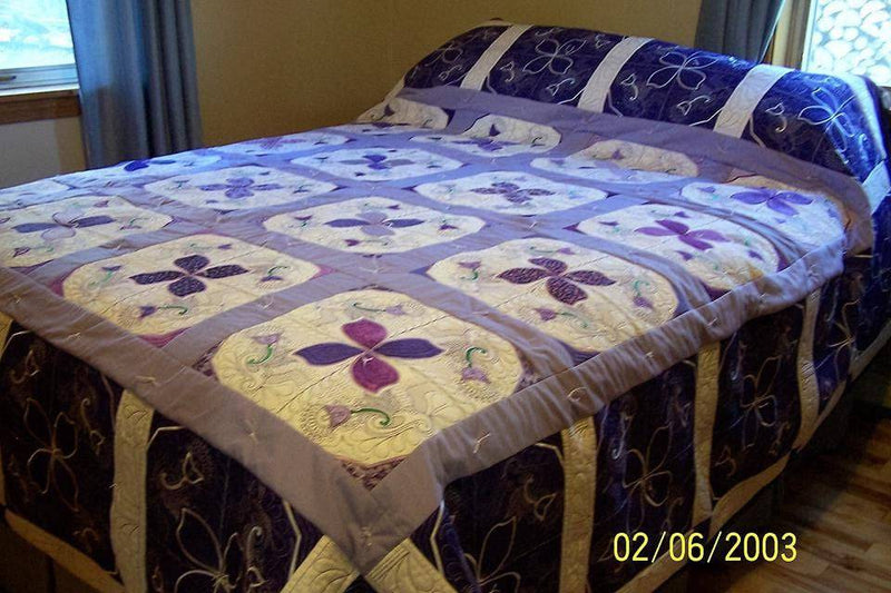 Machine Embroidery Design ITH - Paisley Fantasy Quilt