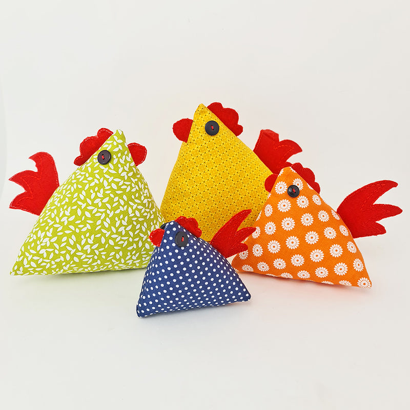 Chicken Pin Cushion in the hoop machine embroidery design