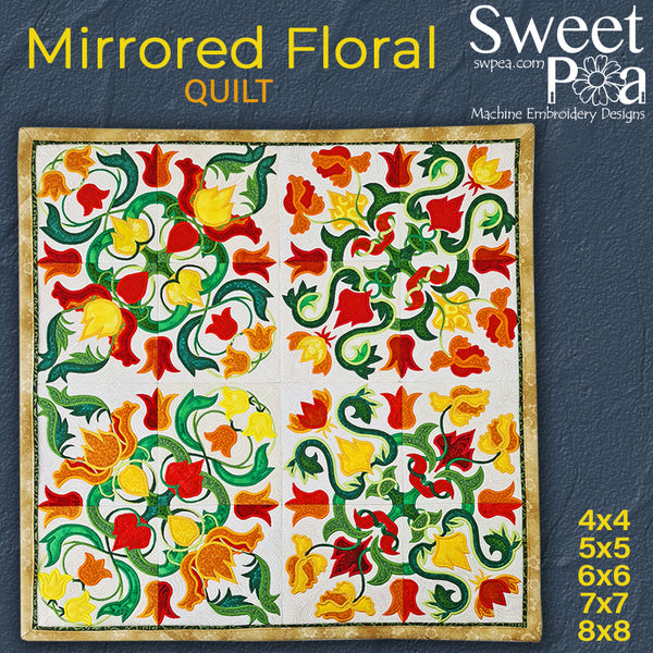 Patchwork Applique Flowers [4x4] 11108 Machine Embroidery Designs