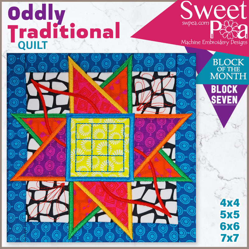 mystery oddly traditional bom sew along quilt block 7