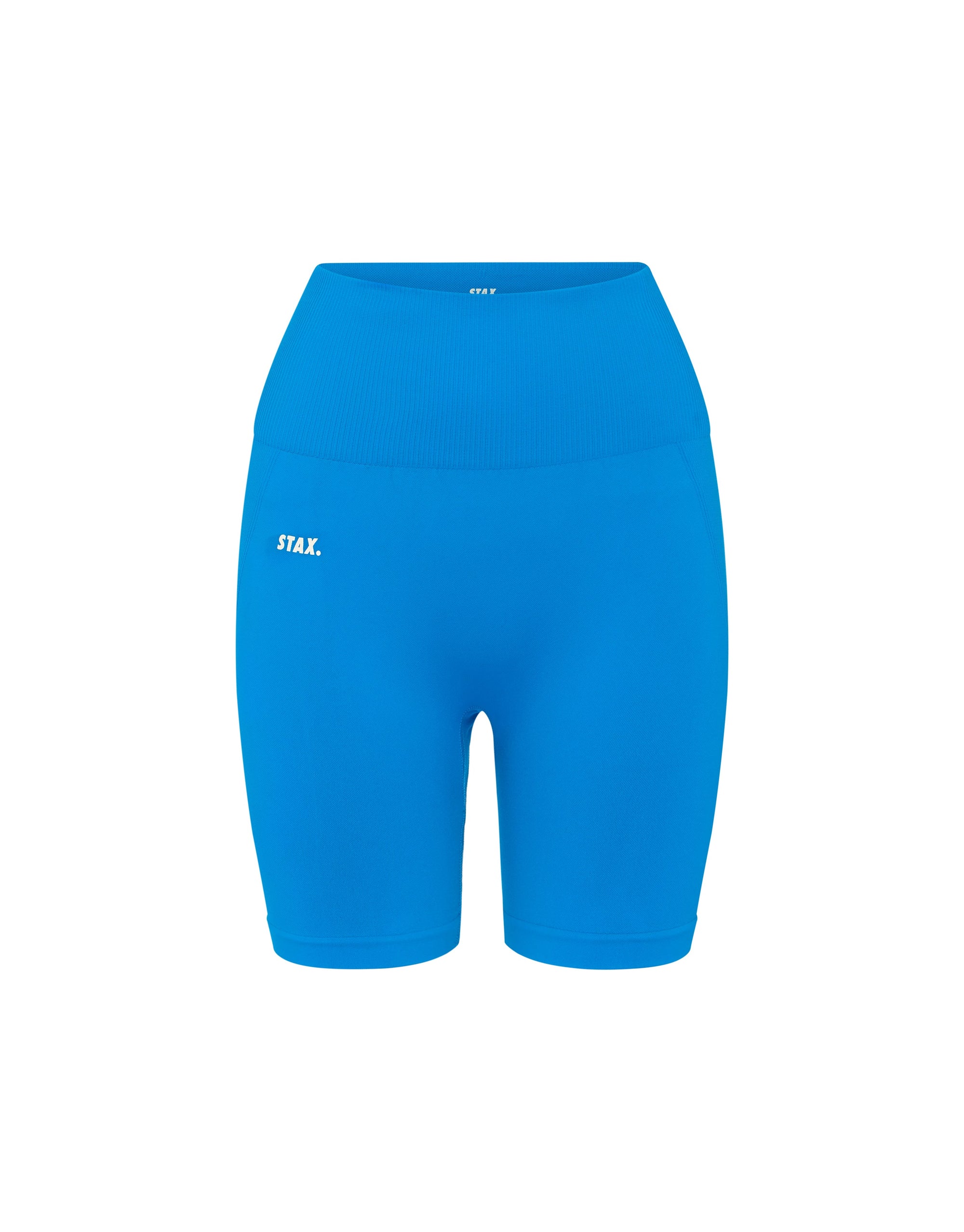 STAX. Premium Seamless V3 Midi Bike Shorts - Sapphire