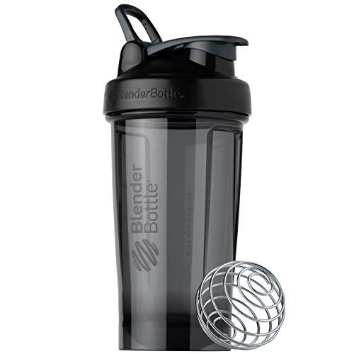 BlenderBottle Shaker Bottle Pro Series Perfect for Protein Shakes and Pre Workout, 24-Ounce, Black - Bellenest product image