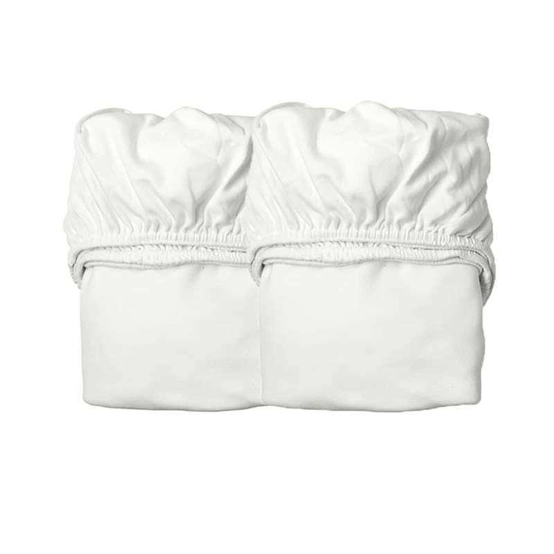 Leander Lagen 60x115 cm til babyseng - Organic - 2 pk - Snow