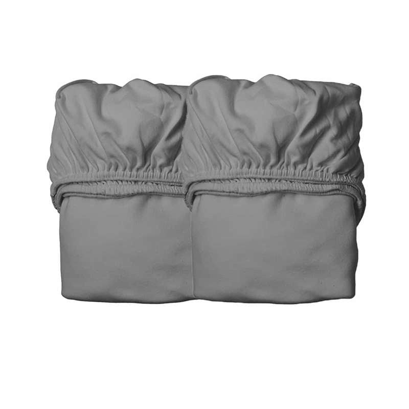 Leander Lagen 60x115 cm til juniorseng - Organic - 2 pk - Cool Grey