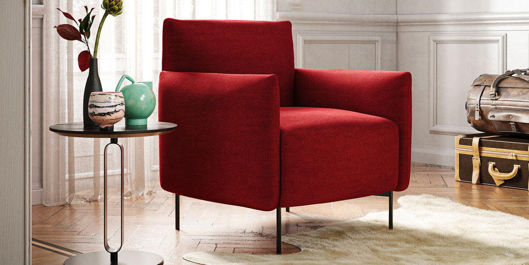 Fabric armchairs