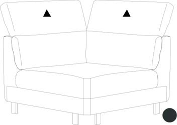 1 place angle ouvert 