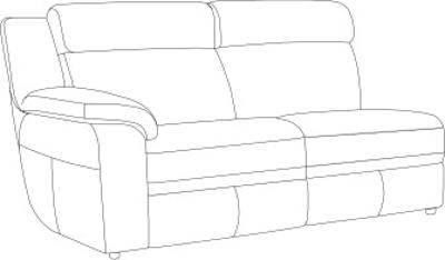 3 seater lateral sofa