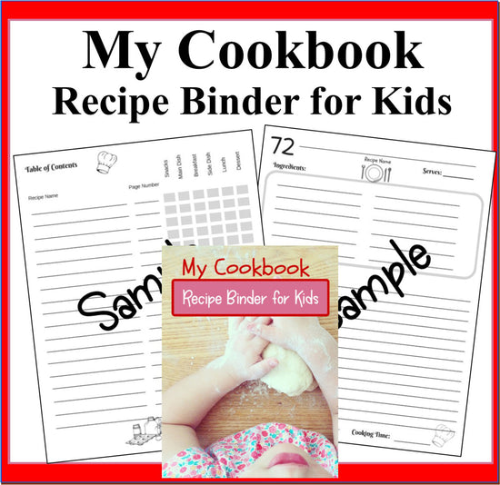 Recipe Book Printable Recipe Sheet, Recipe Page, Recipe Binder, Recipe  Organizer, Kitchen Cookbook, Blank Recipe Book, Recipe Keeper 