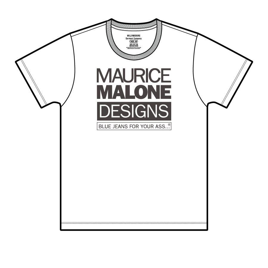 Maurice Malone American made short sleeve t-shirt fit guide