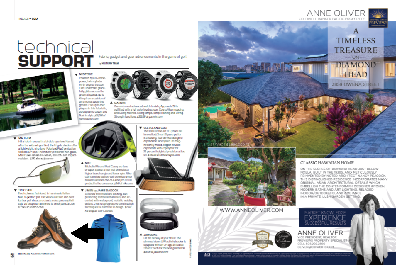 Treccani Milano Custom Golf Shoes Featured on Hiluxury Magazine Hawaii