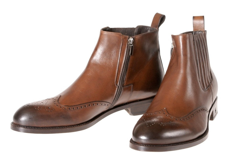 Leather Men's Ankle Boots Handmade in Italy Online – Treccani Milano