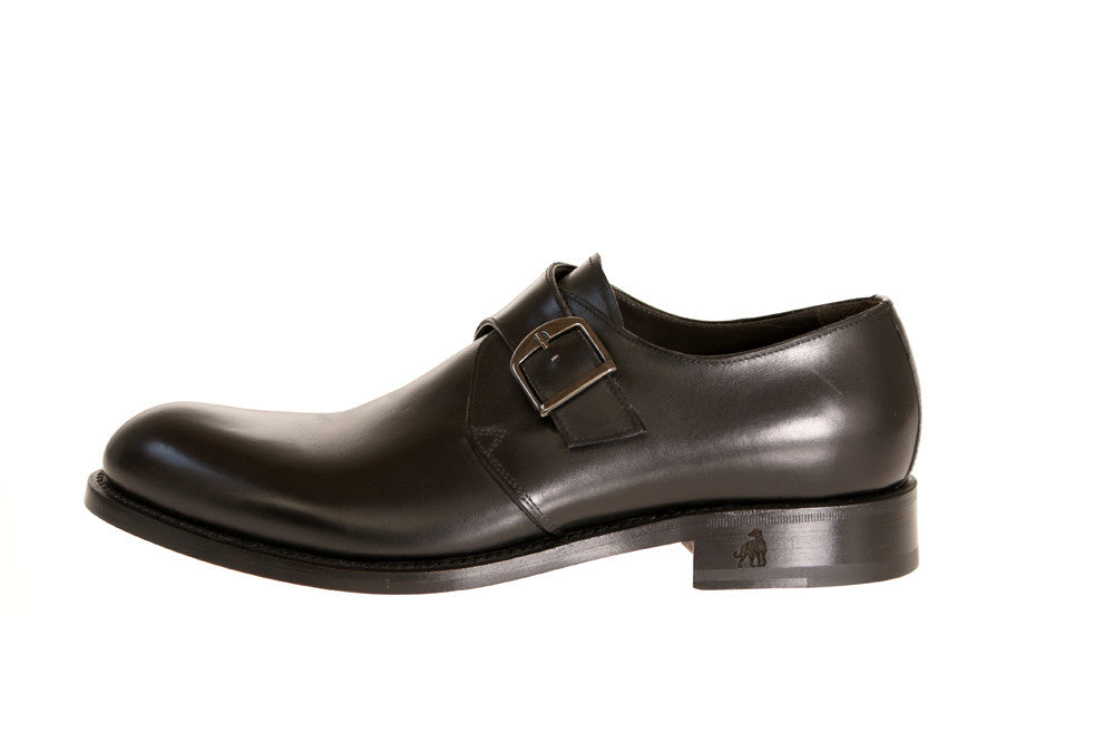 Treno Calfskin Monk-Strap Shoes 