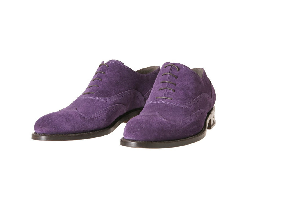 mens purple brogues