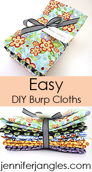 DIY burp cloths