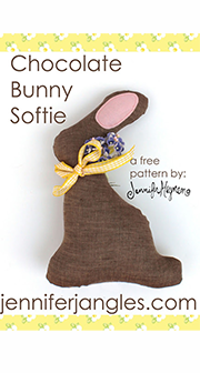 DIY Chocolate bunny fabric
