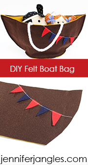 felt pirate boat