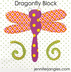 Dragonfly Applique Quilt Block