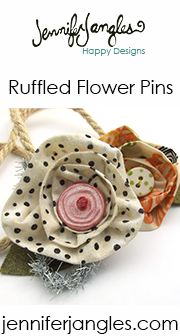ruffled flower pins