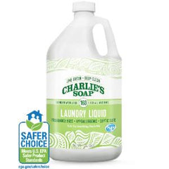 Charlie's Soap, biodegradable and effective laundry detergent, shown in 1 gallon liquid