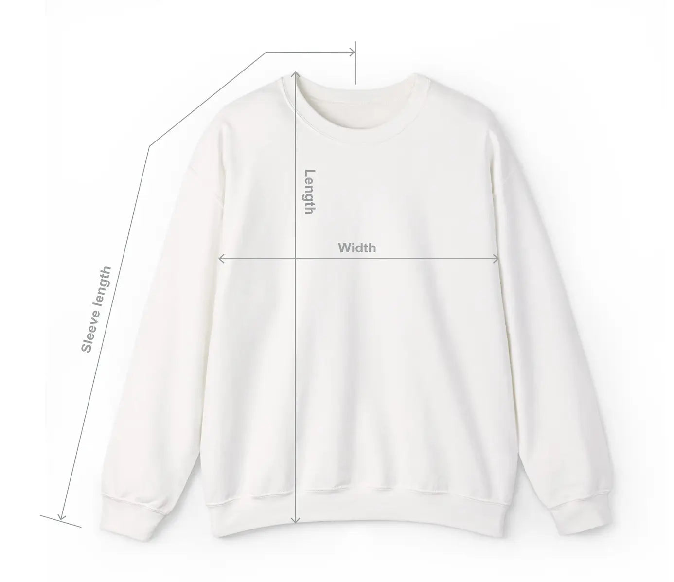 Size Chart GeekyGearing Sweatshirt