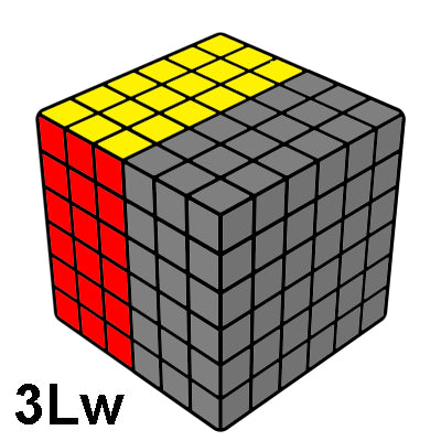 6x6 Wide Layer moves & Notation guides - UK Speed cubes Notation Guides