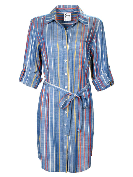 alex print trapeze shirt dress