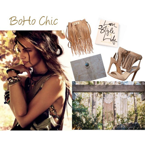 boho chic-bohemian style-fringe bag-fringe necklace-boho style