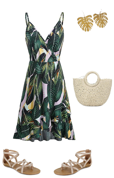 Summer Outfit for Women, Tropical Style