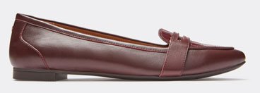 Shop Savannah Flat in Wine Leather