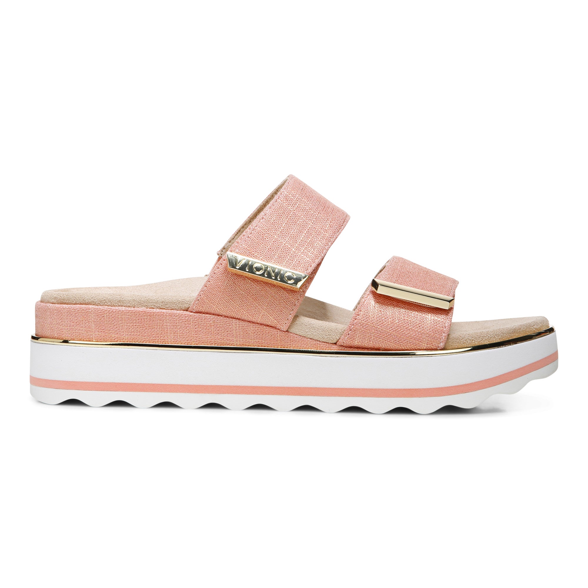 vionic brandie woven strap sandal